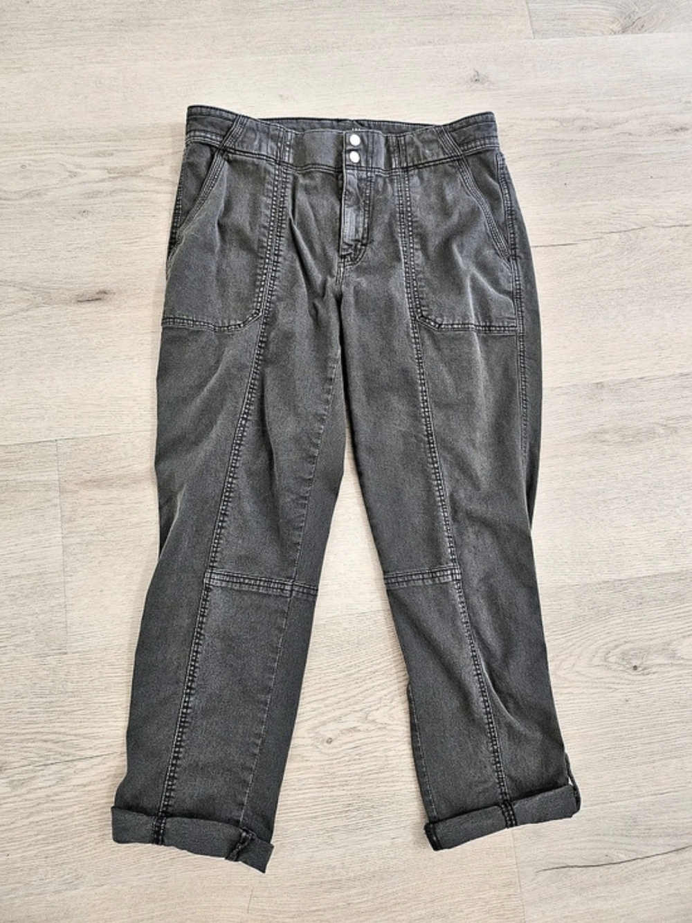 WHBM Utility Cargo Trousers Olive Green Size 4
